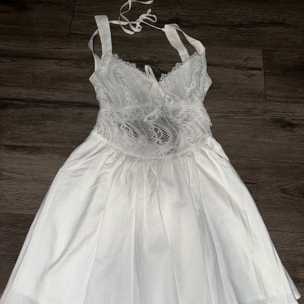 Dolls Kill White Lace Mini Dress